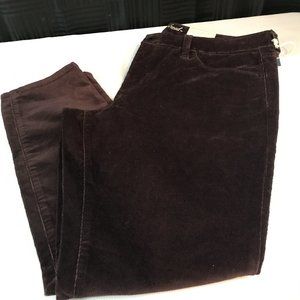 Universal Threads Burgundy Corduroy Skinny Jeans